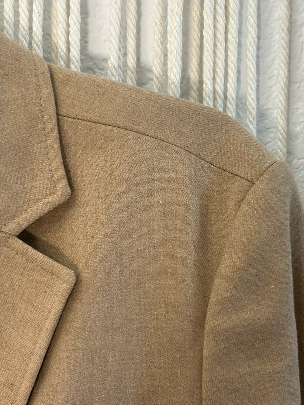 Chelsea 28 Classic Women's Tan Blazer Jacket - Tailored Two-Button - Picture 10 of 16